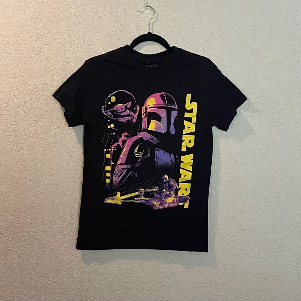 Star Wars Mandalorian Baby Yoda Grogu Tee Shirt Top Size S
